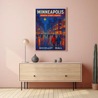 Minneapolis North Star Lights Poster