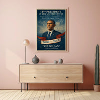 Barack Obama Leadership Change Presidency Poster
