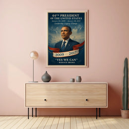 Barack Obama Leadership Change Presidency Poster