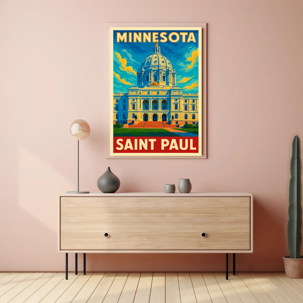 Minnesota State Capitol Saint Paul Poster