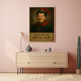 Ronald Reagan Elf Costume Historical Presidential Poster