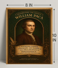 Celebrating the Legacy of William Paca Poster PosterGoat