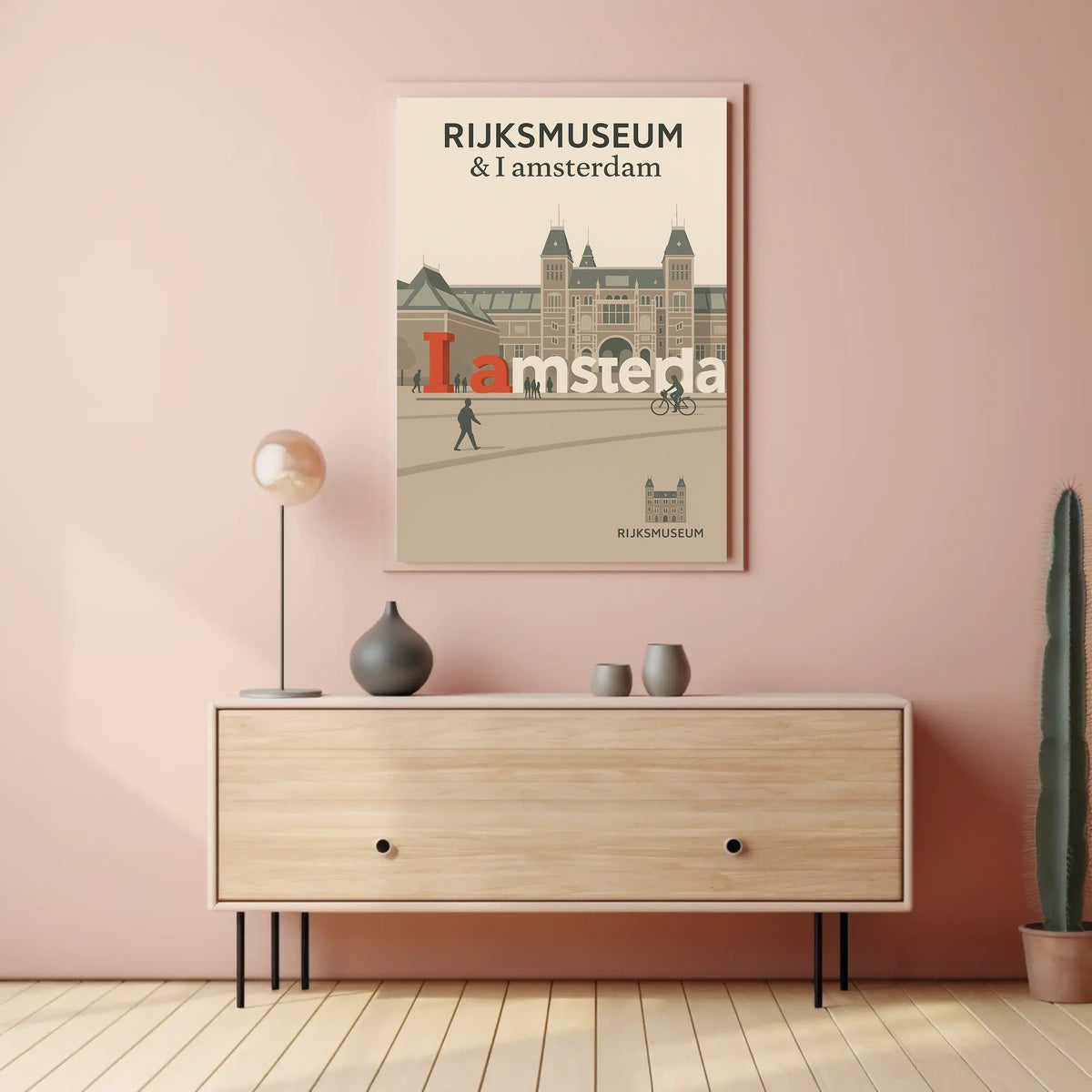 Rijksmuseum and I Amsterdam Poster