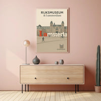 Rijksmuseum and I Amsterdam Poster