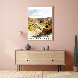Theodore Roosevelt Watercolor Wall Art Poster