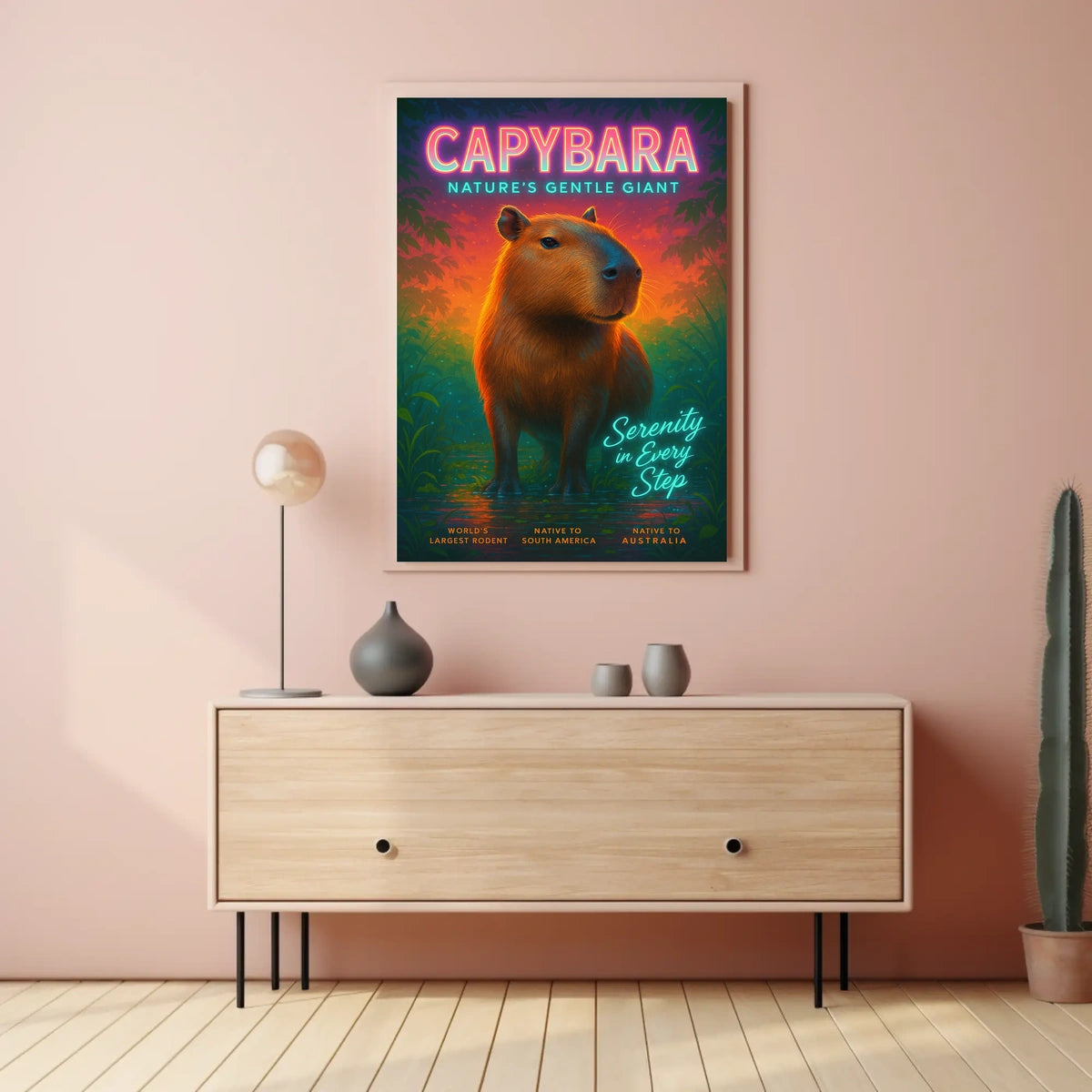 Capybara Natures Gentle Giant Poster