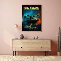 M1A2 Abrams The Vanguard of Modern Armor Poster PosterGoat