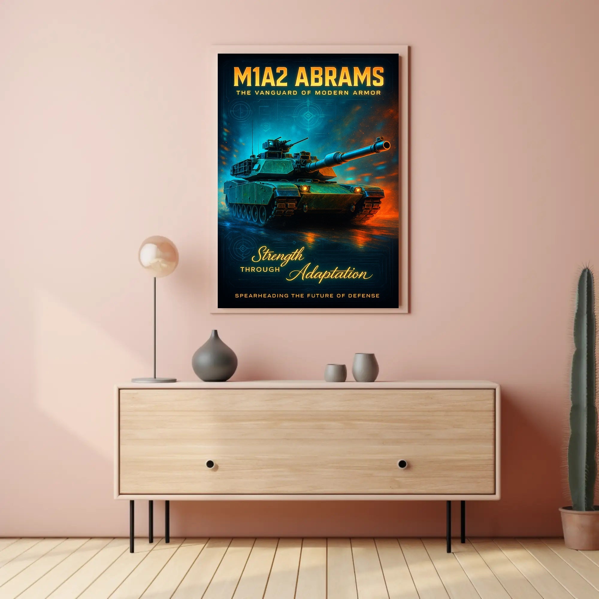 M1A2 Abrams The Vanguard of Modern Armor Poster PosterGoat