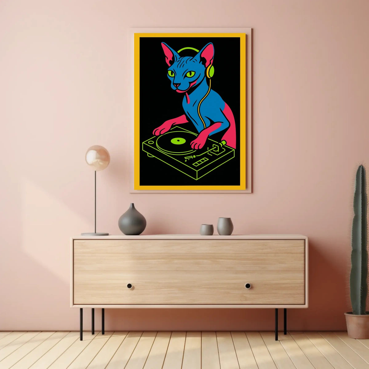 Dj Cat Vibes Poster