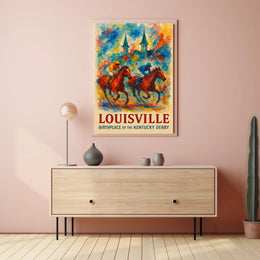 Louisville Birthplace of the Kentucky Derby Poster