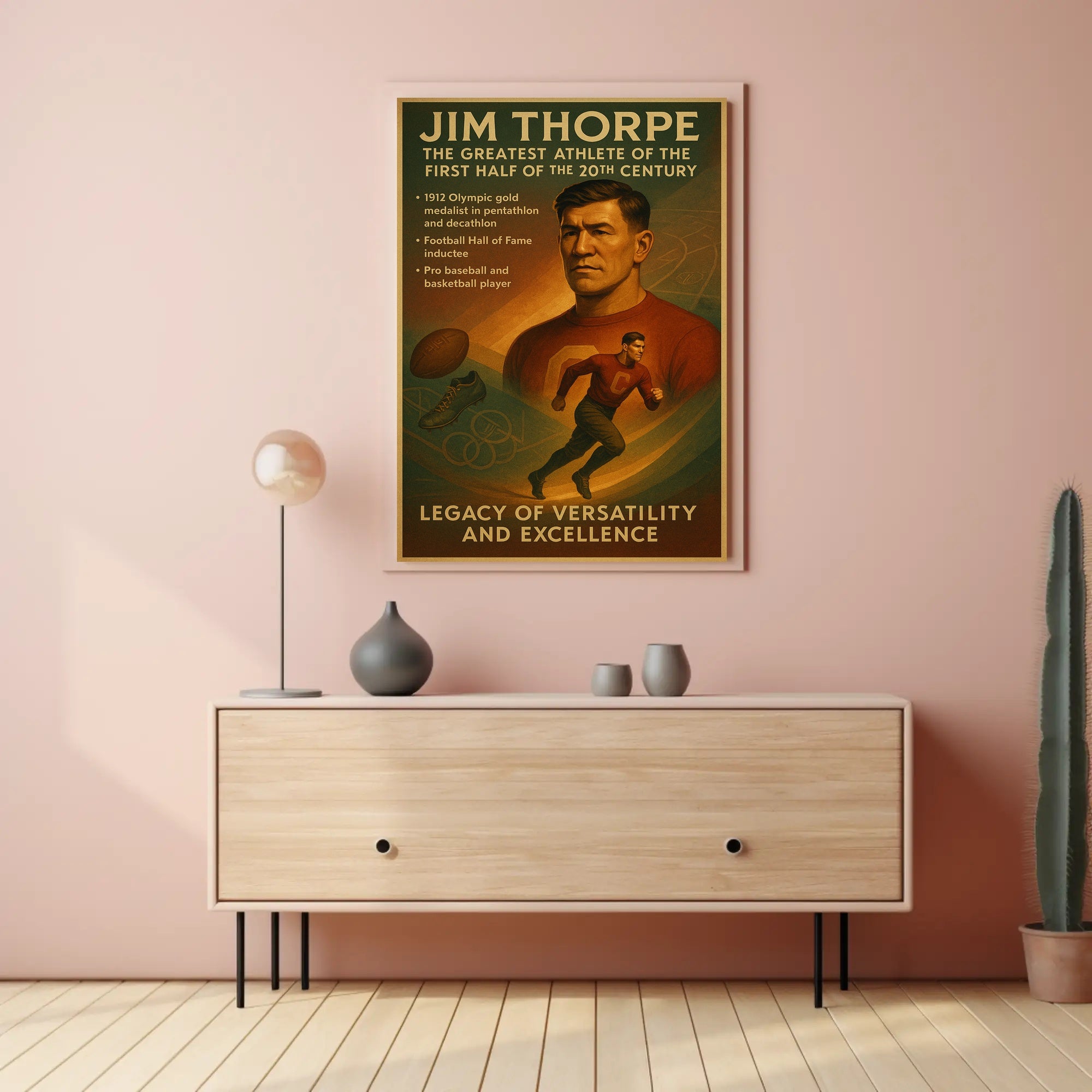 Jim Thorpe: A Legacy of Athletic Excellence Poster