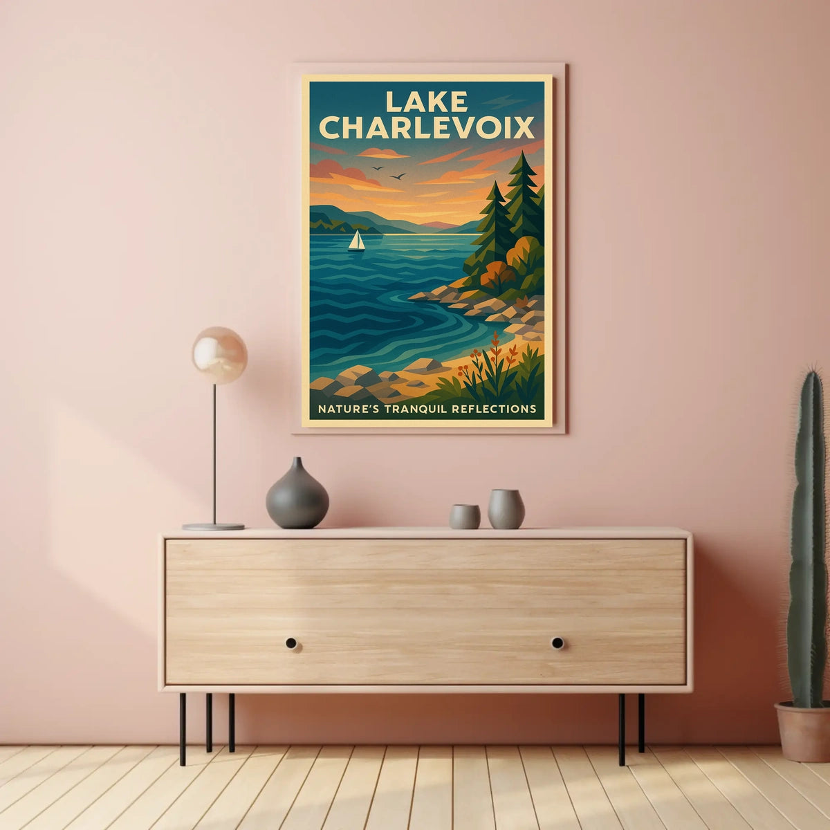Lake Charlevoix NatureS Tranquil Poster