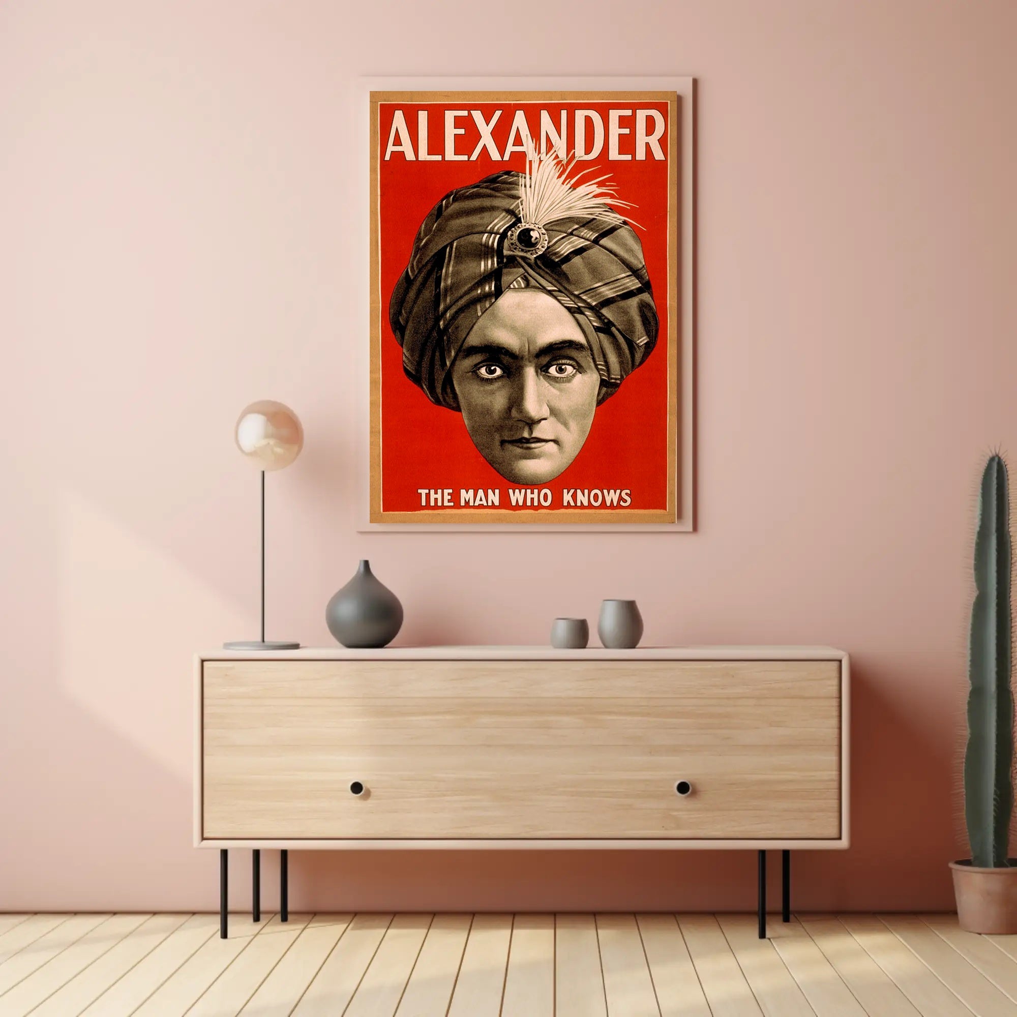 Alexander the Man Who Knows Vintage Magic Poster