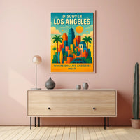 Discover Los Angeles Wall Art Print PosterGoat