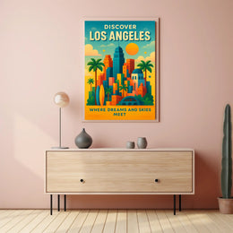 Discover Los Angeles Wall Art Print PosterGoat