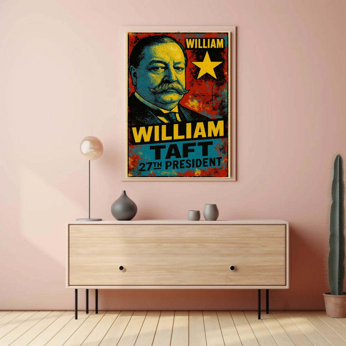 William Howard Taft 27th President of the United States Graffiti Pop Art Poster