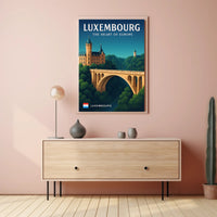 Luxembourg The Heart of Europe Poster PosterGoat
