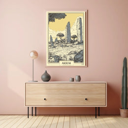 Aksum Ancient Monoliths Poster