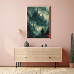 Dark Gothic Castle Adventure Fantasy or Mythology Poster PosterGoat