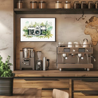 Vintage Camera in Nature Poster