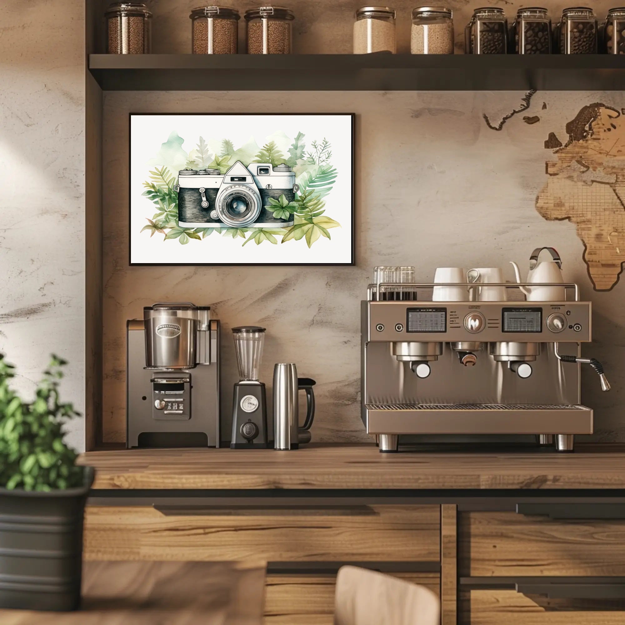 Vintage Camera in Nature Poster