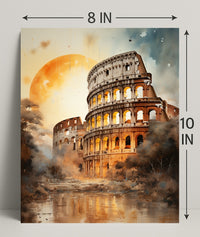Colosseum At Dusk Poster
