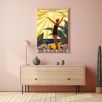 Vintage Côte d'Azur Poster for French Riviera Vacation