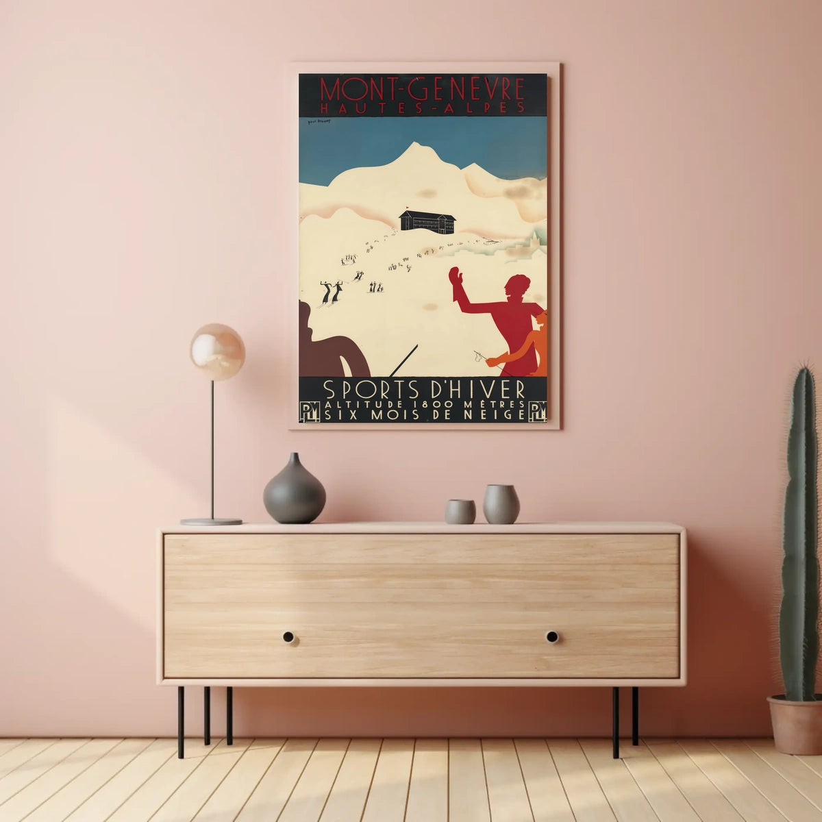 Montgenèvre Winter Sports Poster