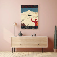 Montgenèvre Winter Sports Poster