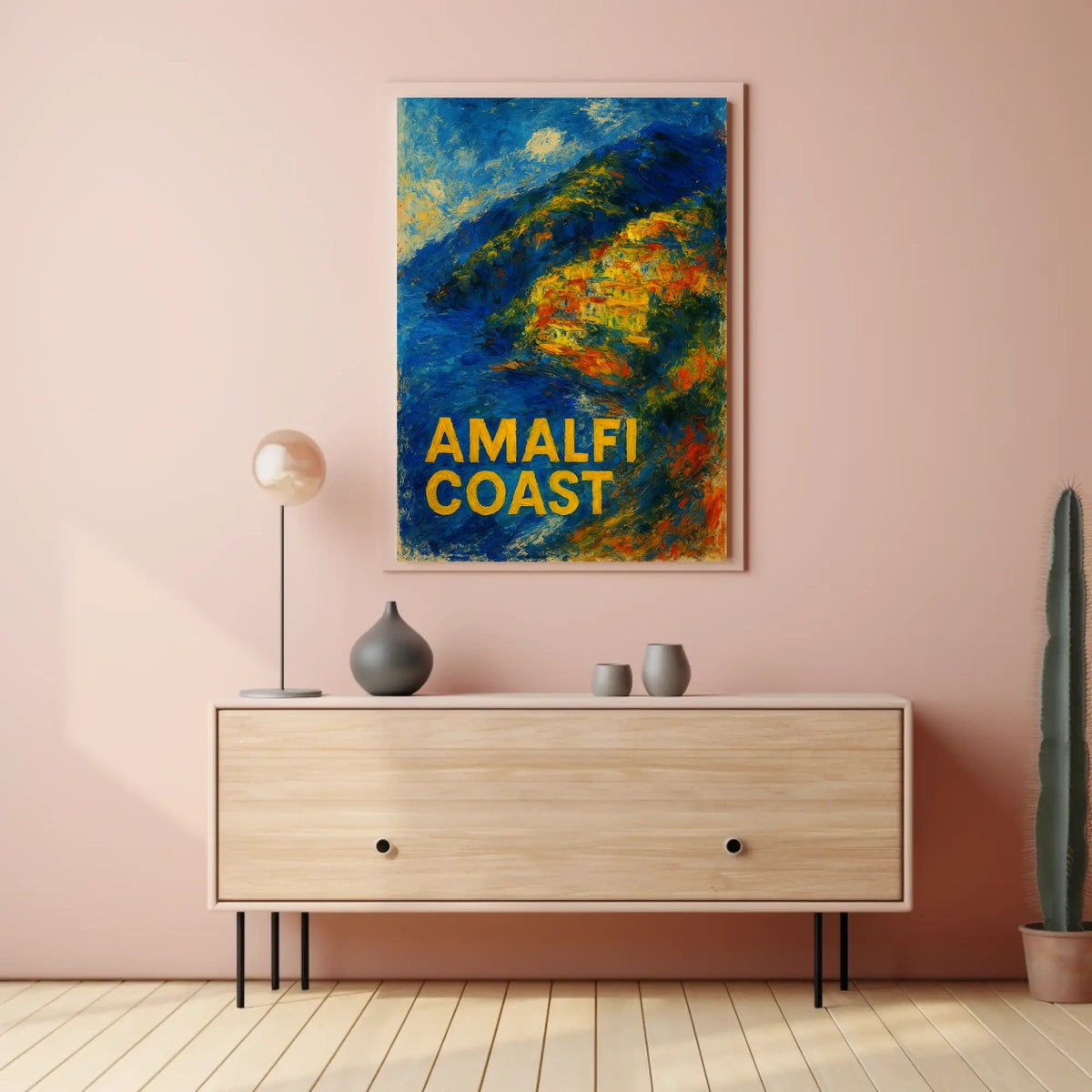Amalfi Coast Impression Poster Wall Art 18x24 Fine Art