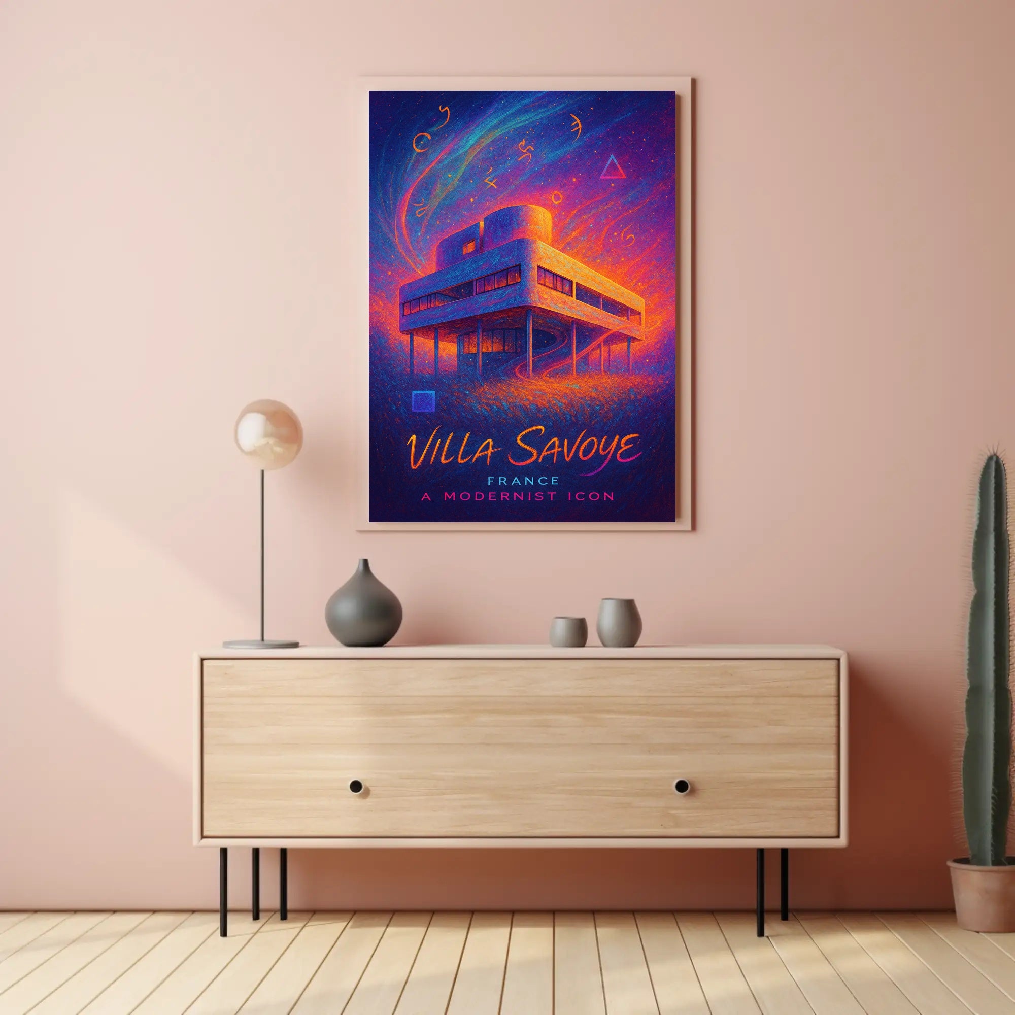 Villa Savoye Modernist Wall Art Poster Print