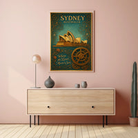 Sydney, Australia Where the Land Meets the Sea Poster