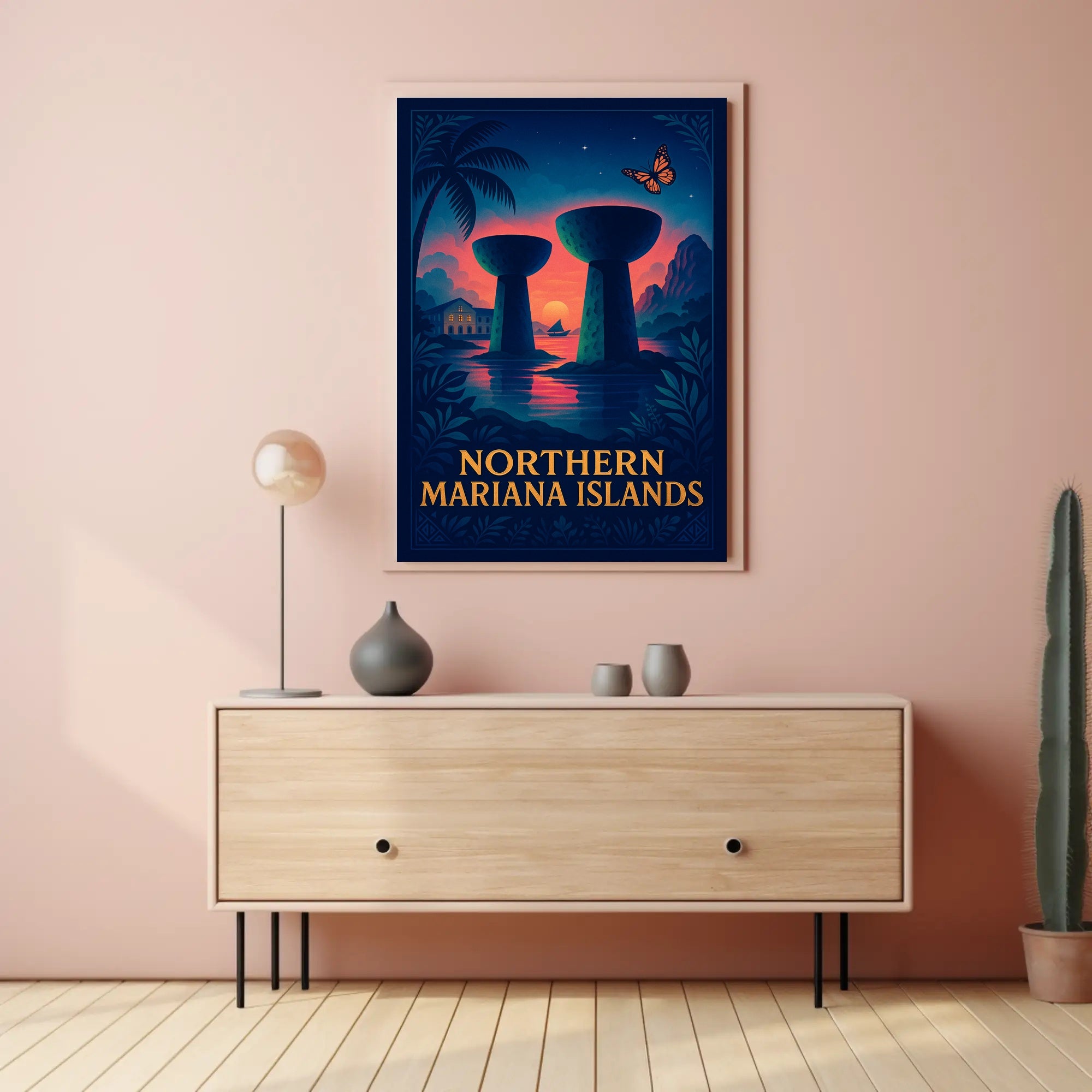 Northern Mariana Islands Tropical Poster