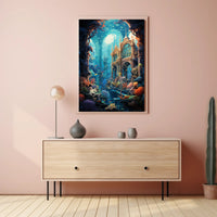 Enchanted Underwater Ruins Poster