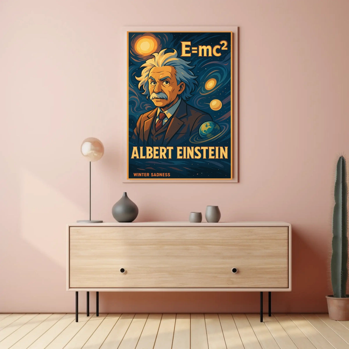 Einstein Theoretical Physicist Vintage Gift Poster