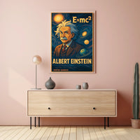 Einstein Theoretical Physicist Vintage Gift Poster
