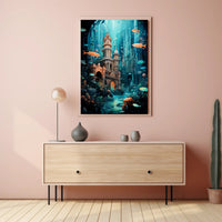 Enchanted Underwater City Poster