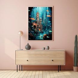 Enchanted Underwater City Poster