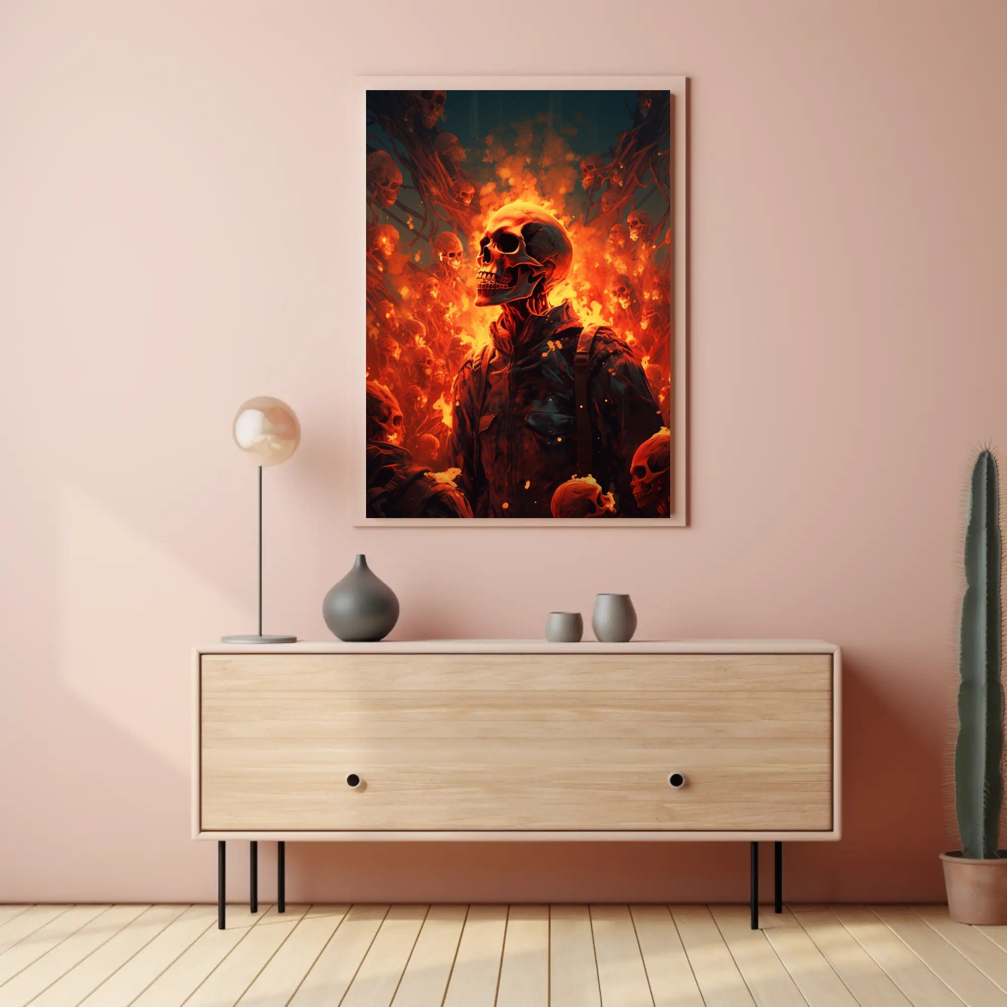 Inferno Of Skulls Poster