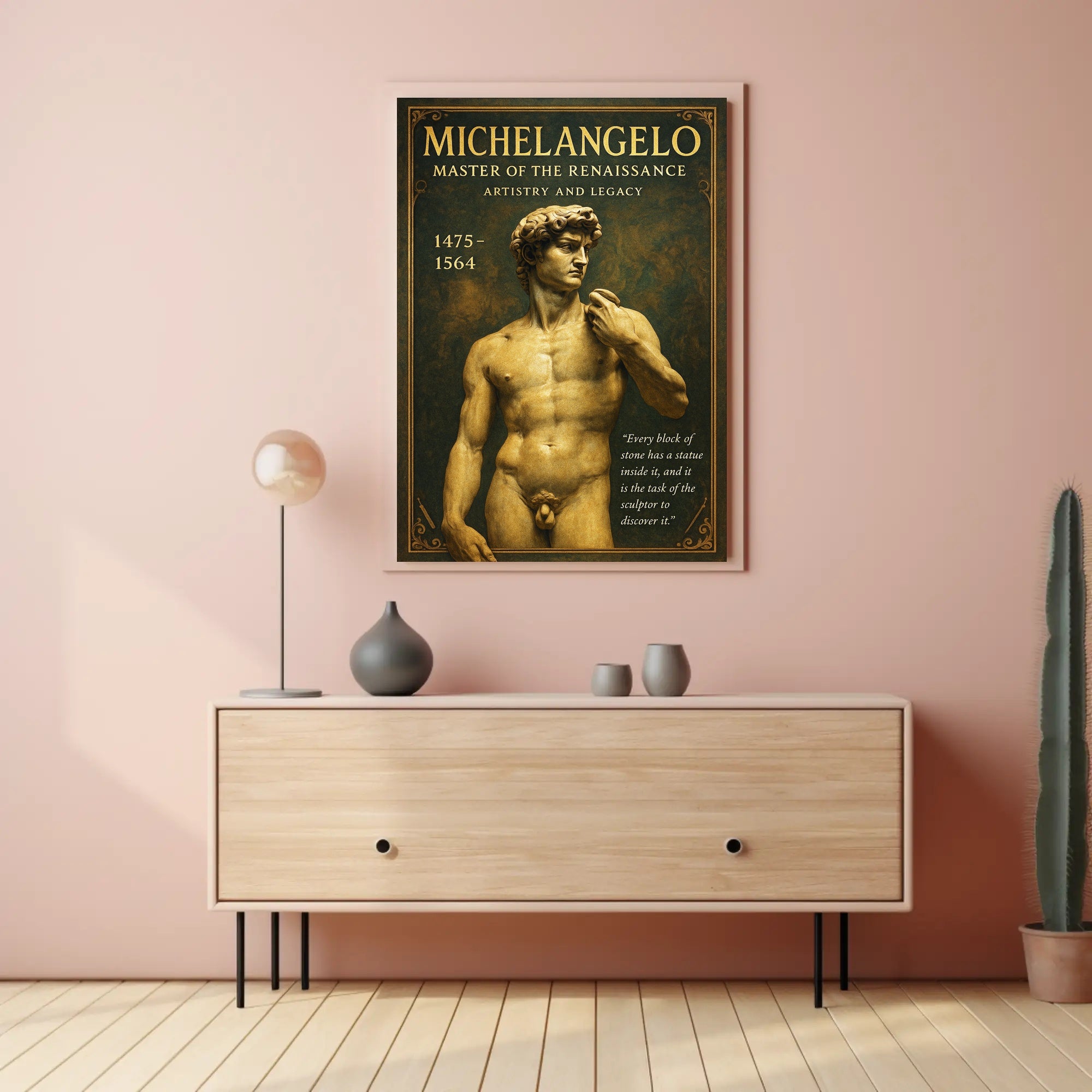 Michelangelo Master of the Renaissance Poster PosterGoat