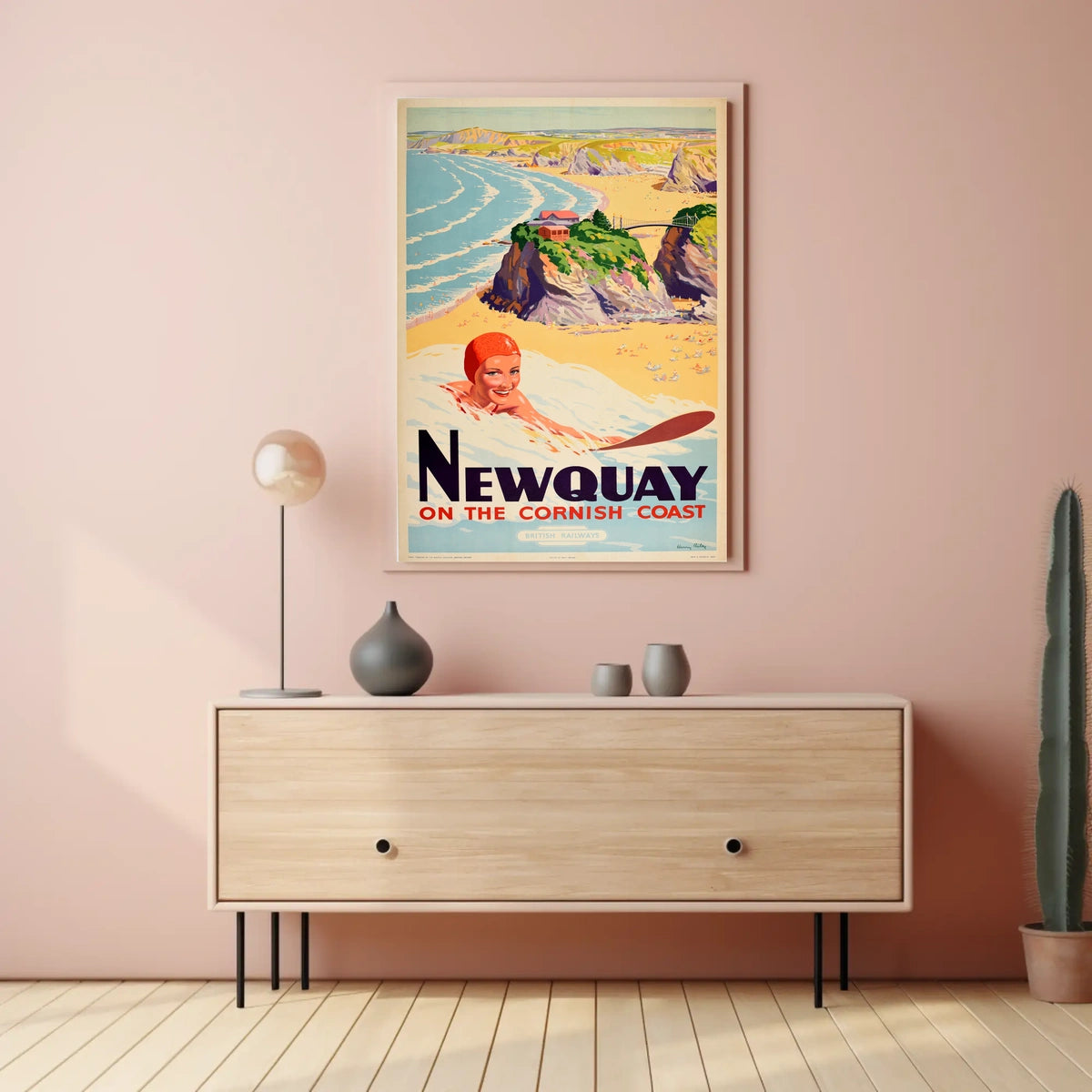 Newquay On The Cornish Coast Poster