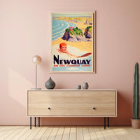 Newquay On The Cornish Coast Poster
