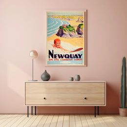 Newquay On The Cornish Coast Poster