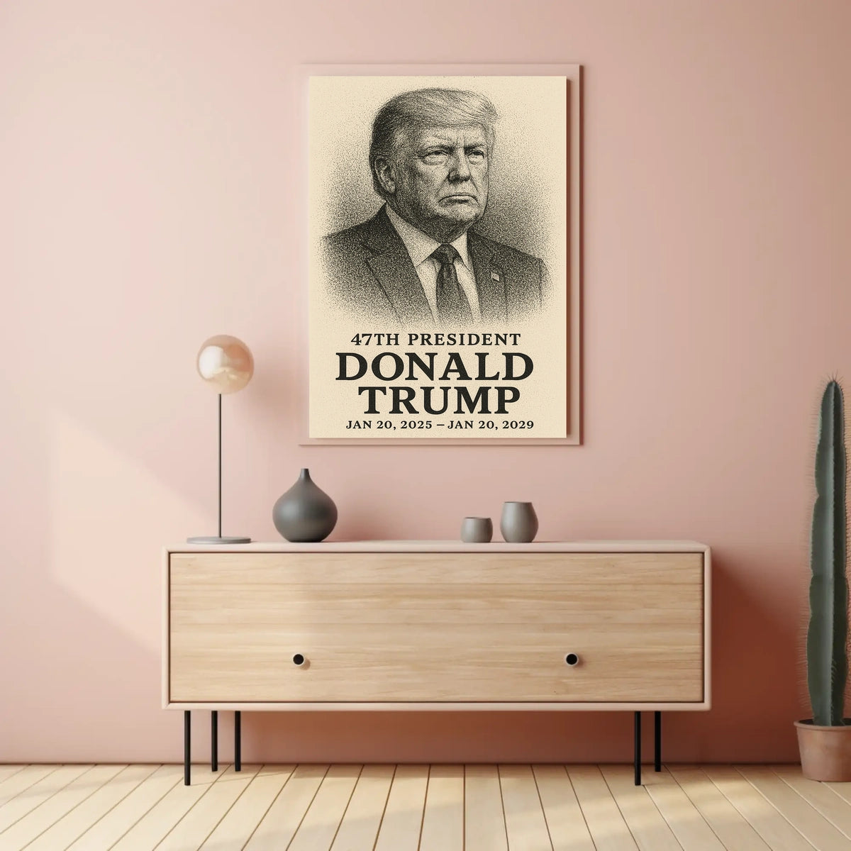 Donald Trump 47th President Pop Art Patriot Poster