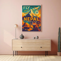 Wander in Color Nepal Adventure Travel Poster PosterGoat