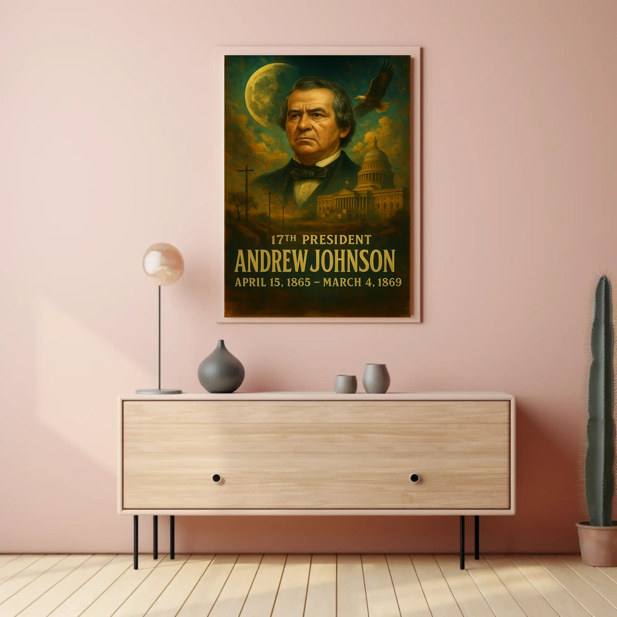 Andrew Johnson 17Th President Poster