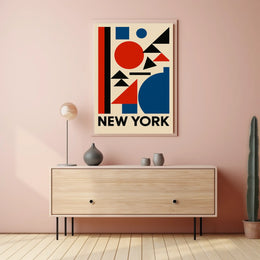 New York Geometric Art Poster