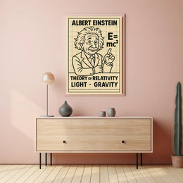 Albert Einstein Theory Of Relativity Poster
