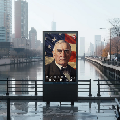 Warren Harding 29th President Of The United States Portrait