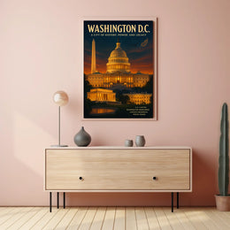 Washington D.C. A City of History Poster